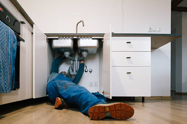 Professional Emergency Plumber technician working in Rossville, IL